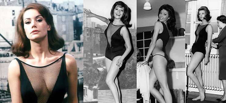 Claudine Auger, Yvonne Monlaur, Gloria Paul, and Maria Menzies