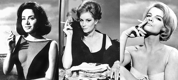 Maria Grazia Buccella, Luciana Paluzzi and Gisela Hahn