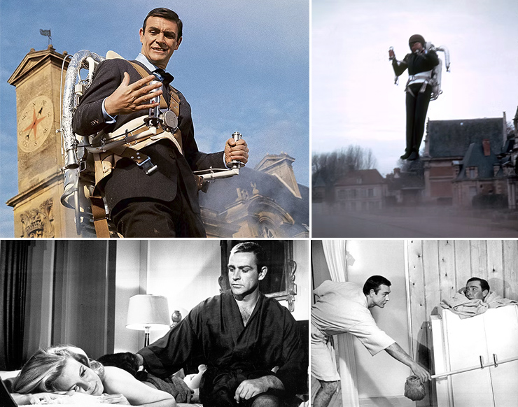 Sean Connery, William Suitor, Molly Peters and Guy Doleman Thunderball (1965)