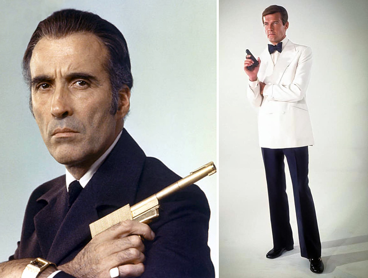 Christopher Lee as Saramanga & Roger Moore as James Bon in The Man With The Golden Gun (1974)