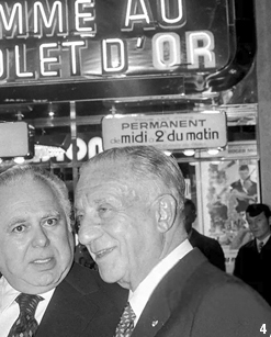 Harry Saltzman with French marketing entrepreneur and advertising magnate Marcel Bleustein-Blanchet