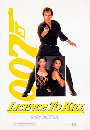 Licence To Kill (1989) Bus Shelter poster