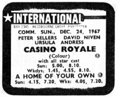 Casino Royale International Film Theatre, Bayswater 