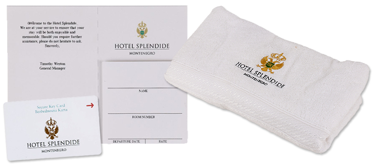 Lot #337 - Hotel Splendide Towel and Key Card Casino Royale (2006)