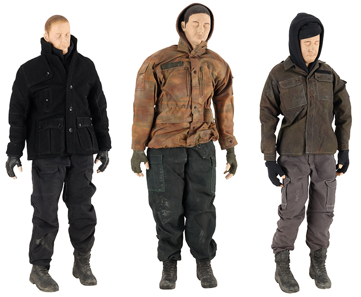 Lot #362 - Trio of 1:3 Scale Models of Raoul Silva's Henchmen Skyfall (2012)