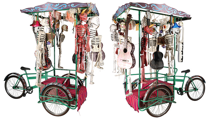 Lot #371 - Day of the Dead Parade Mexican Bicycle Float Spectre (2015)