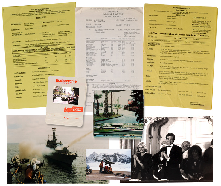 Lot #396 - Collection of Behind-The-Scenes Photos, Slides and Negatives, with Production Paperwork, Various Productions 1987-1999