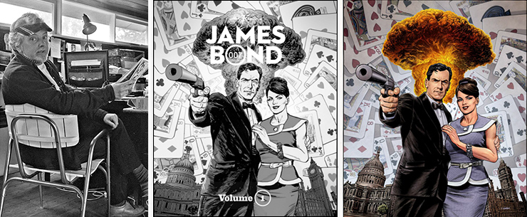 John McLusky photographed in 1981 | Chris Weston's rough and final art for Ian Fleming's James Bond Signature Comic Strip Collection Volume 1.